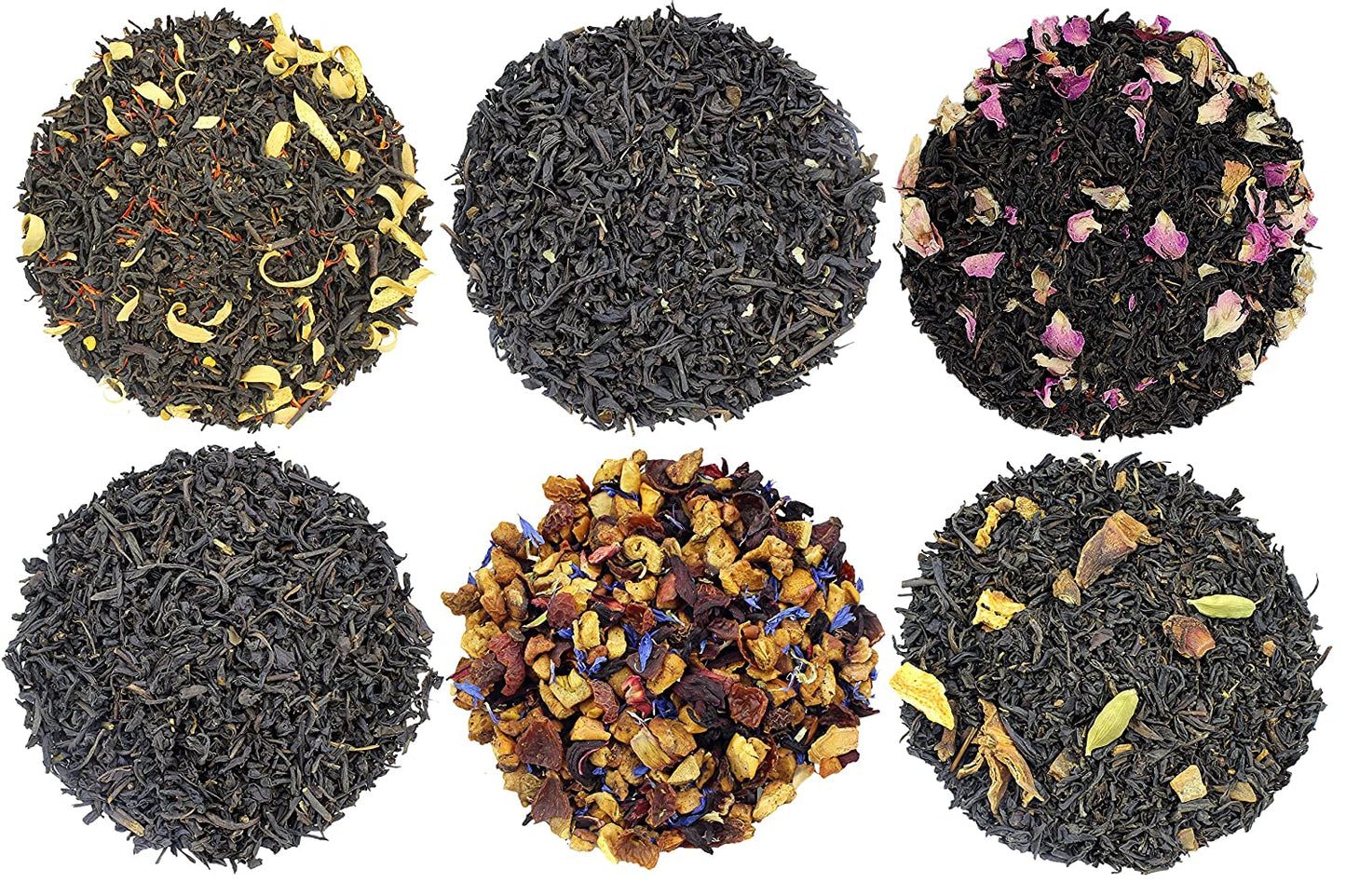 Sweetheart Loose Leaf Tea Sampler in Red Heart Tins w/ 6 Varieties of Tea