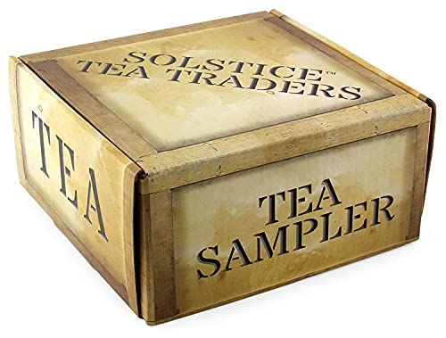 Solstice Patriotic Tea Sampler, 6 Assorted Loose Leaf Teas, Includes all teas that were thrown into the Boston Harbor in 1773, Makes Approx. 90+ Cups