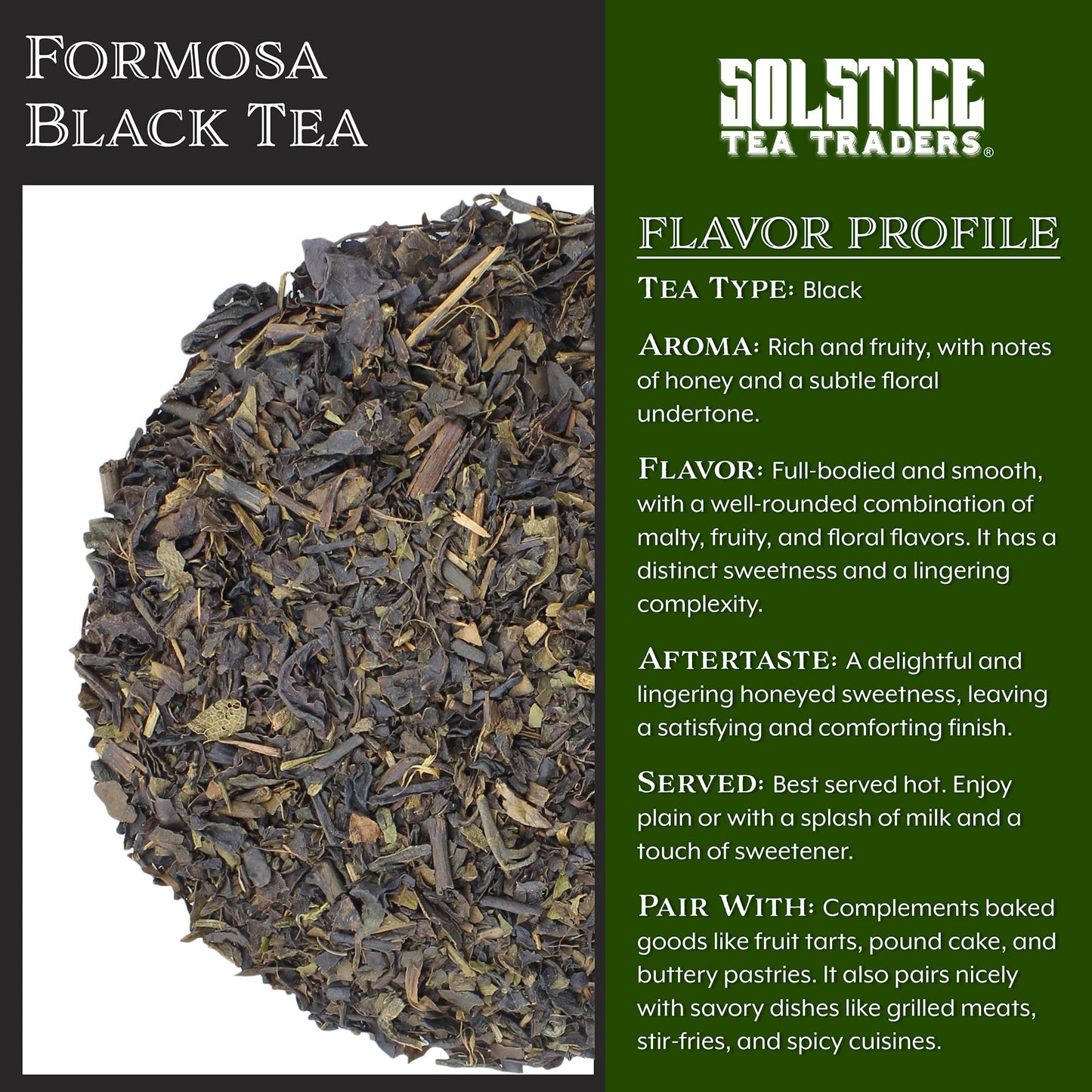 Formosa Black BOP Loose Leaf Tea (8-Ounce Bulk Bag); Makes 100+ Cups of Tea