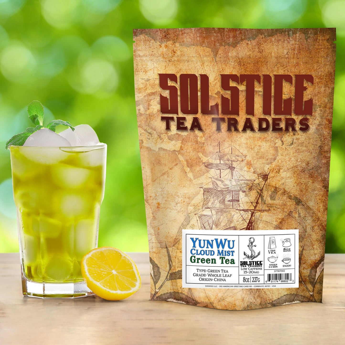 Yun Wu Cloud Mist Green Tea Loose Leaf (8-Ounce Bulk Bag); Unique Microclimate High Altitude Tea