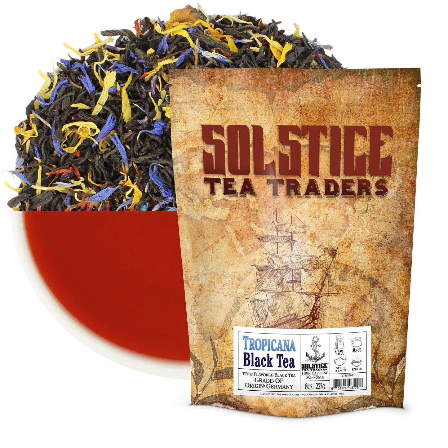 Tropicana Loose Leaf Black Tea (8-Ounce Bulk Bag), Makes 150+ Cups of Fruit Tea