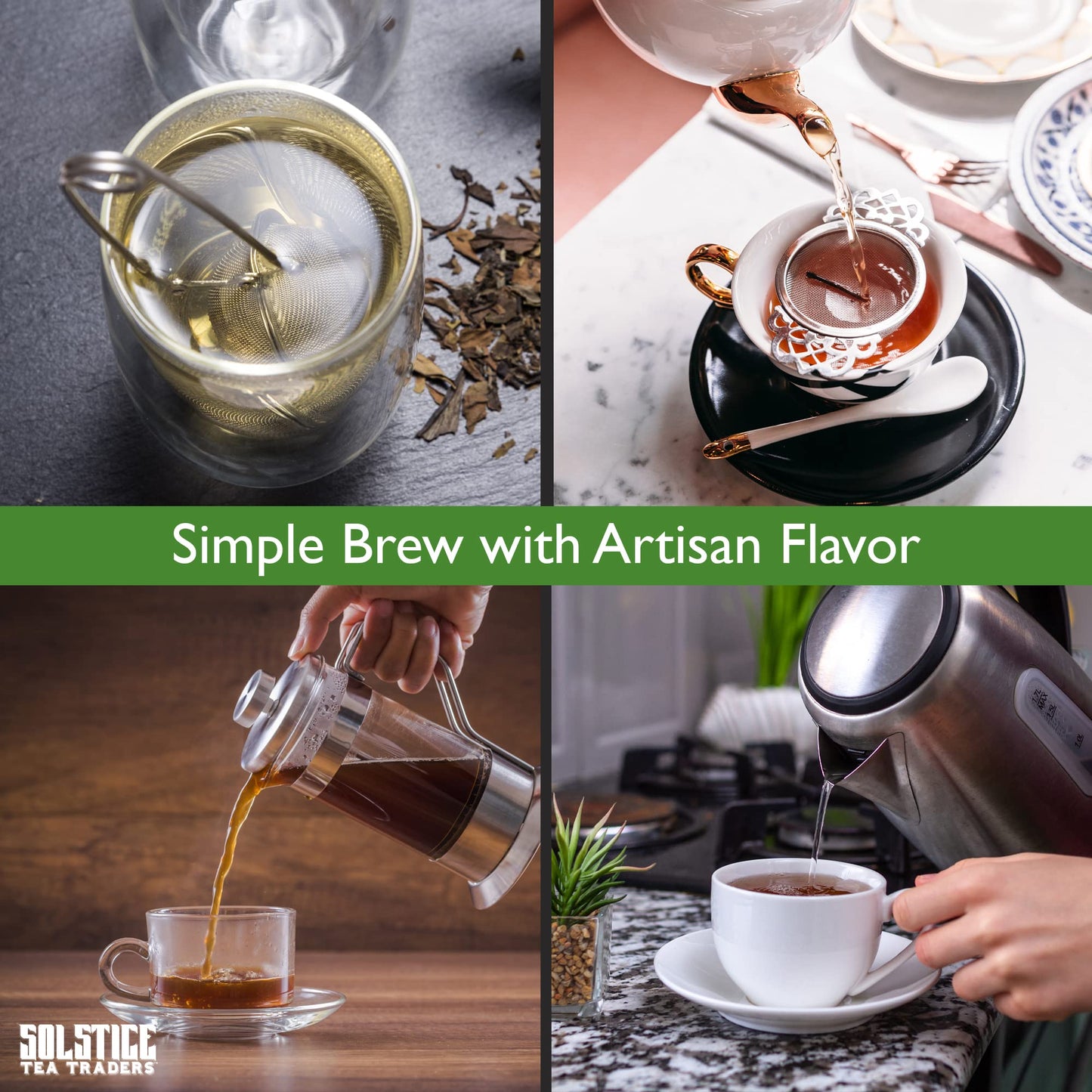 Solstice Loose Leaf Tea Ultimate Sampler Feat. 12 Teas; Approx 180+ Servings