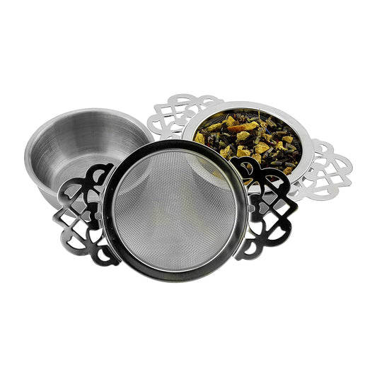 Empress Tea Strainers with Drip Bowls (2-Pack)