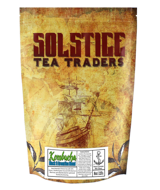 Kombucha Loose Leaf Black and Green Tea 50/50 Blend
